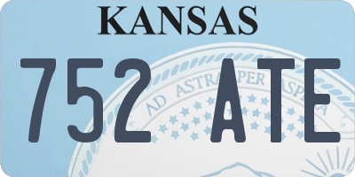 KS license plate 752ATE