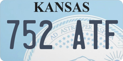 KS license plate 752ATF