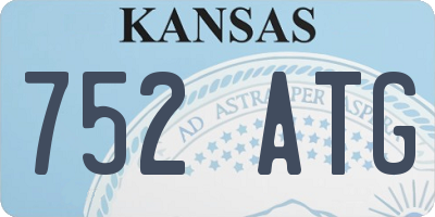 KS license plate 752ATG