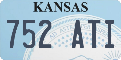 KS license plate 752ATI