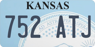KS license plate 752ATJ