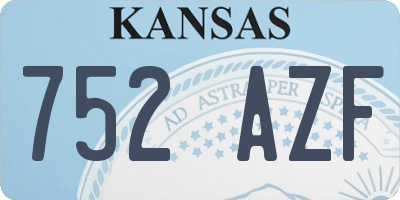 KS license plate 752AZF