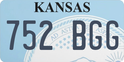 KS license plate 752BGG