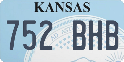 KS license plate 752BHB