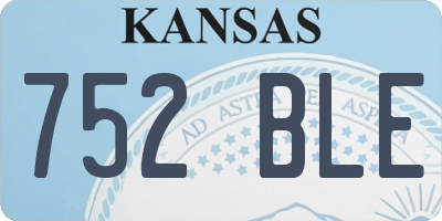 KS license plate 752BLE