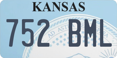 KS license plate 752BML