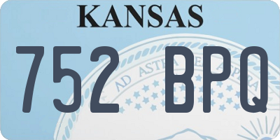 KS license plate 752BPQ