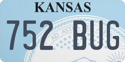 KS license plate 752BUG