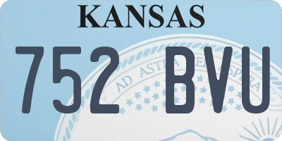 KS license plate 752BVU