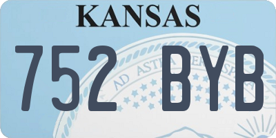 KS license plate 752BYB