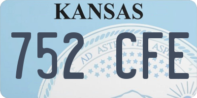 KS license plate 752CFE