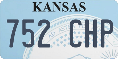 KS license plate 752CHP