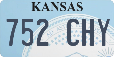 KS license plate 752CHY