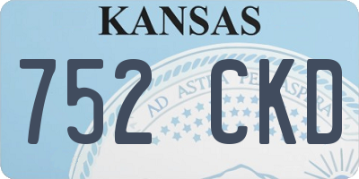 KS license plate 752CKD