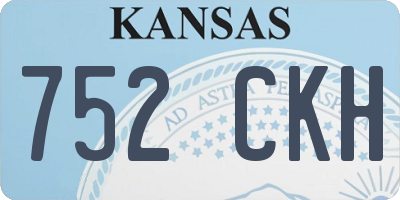 KS license plate 752CKH