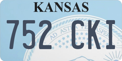 KS license plate 752CKI