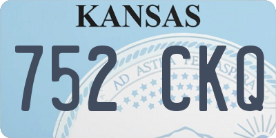 KS license plate 752CKQ