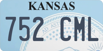 KS license plate 752CML
