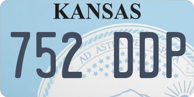 KS license plate 752DDP