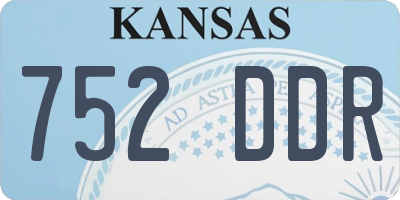 KS license plate 752DDR