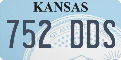 KS license plate 752DDS