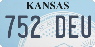 KS license plate 752DEU