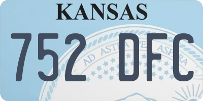 KS license plate 752DFC