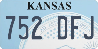 KS license plate 752DFJ