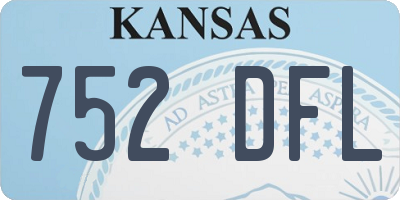 KS license plate 752DFL