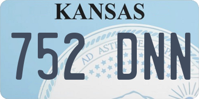 KS license plate 752DNN