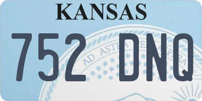 KS license plate 752DNQ