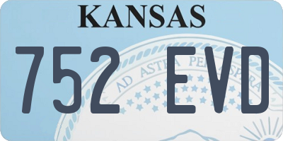 KS license plate 752EVD