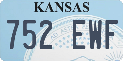 KS license plate 752EWF