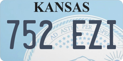 KS license plate 752EZI