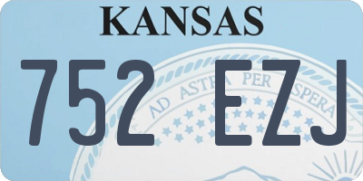 KS license plate 752EZJ