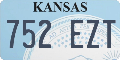 KS license plate 752EZT