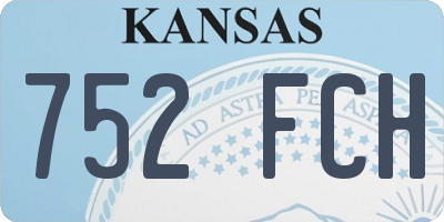 KS license plate 752FCH