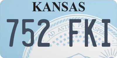 KS license plate 752FKI