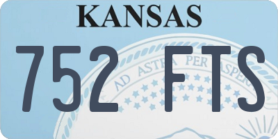 KS license plate 752FTS