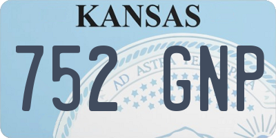 KS license plate 752GNP