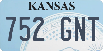 KS license plate 752GNT