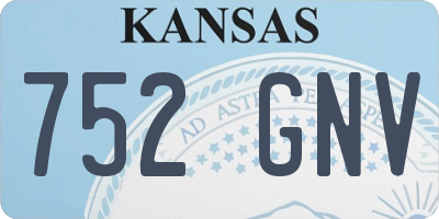 KS license plate 752GNV