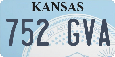 KS license plate 752GVA