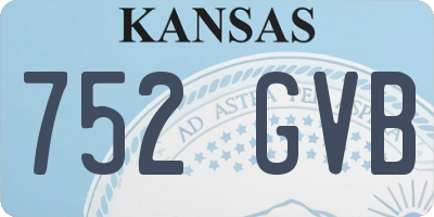 KS license plate 752GVB