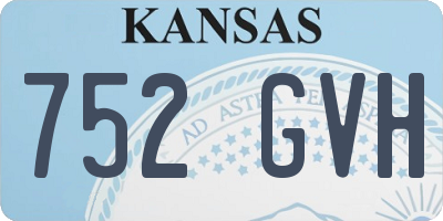 KS license plate 752GVH