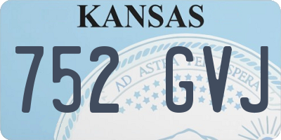 KS license plate 752GVJ