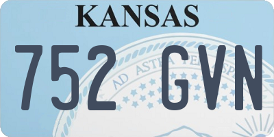 KS license plate 752GVN