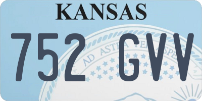 KS license plate 752GVV