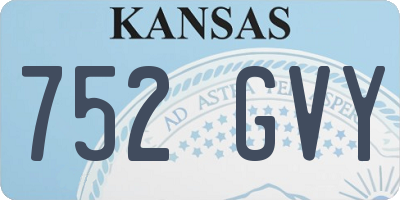 KS license plate 752GVY