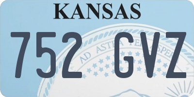KS license plate 752GVZ